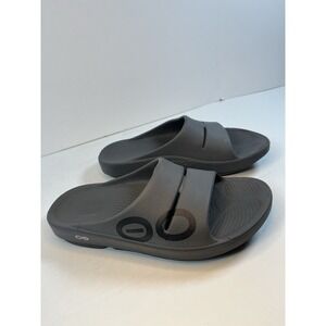 Oofos OOahh Slides Womens Size 10 Recovery Comfort Slip On Sandals Gray Mens 8